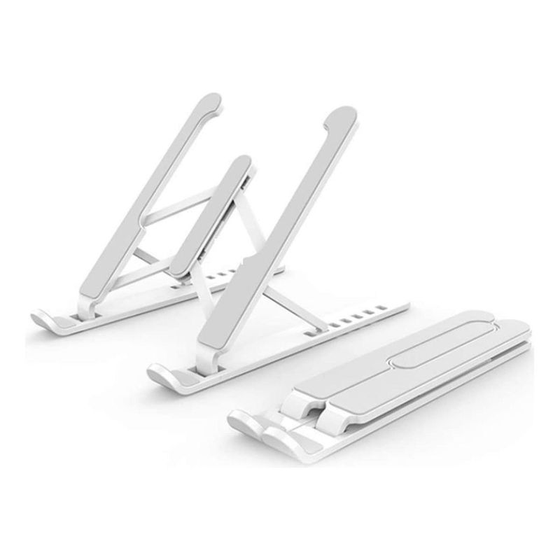 GENERICO - Soporte Plegable Blanco para Tablet y Smartphone Estable