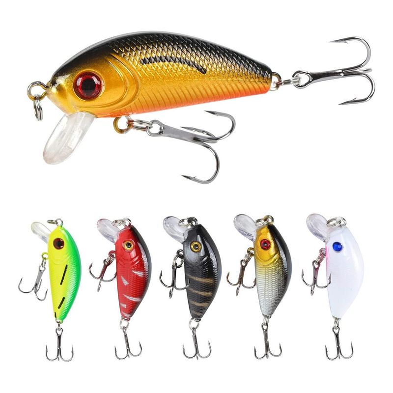 GENERICO - Juego de Señuelos Flotantes de Pesca con Anzuelo Duro 3Pzs