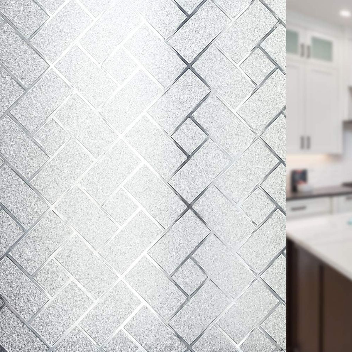 KUANGYE - Lamina Autoadhesiva Esmerilado Empavonado Vidrio Ventanafilm