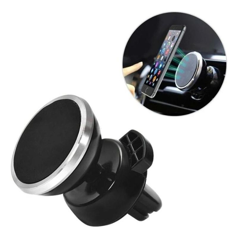GENERICO - Soporte Magnético 360° para Smartphone en Auto