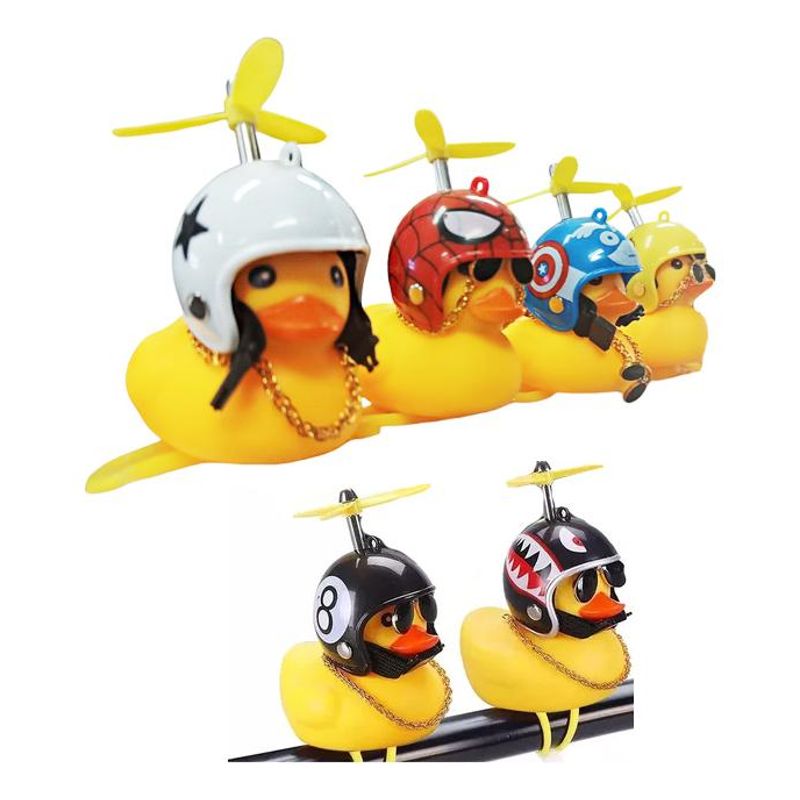 GENERICO - Juego de Patos de Hule con Accesorios para Bicicleta y Moto