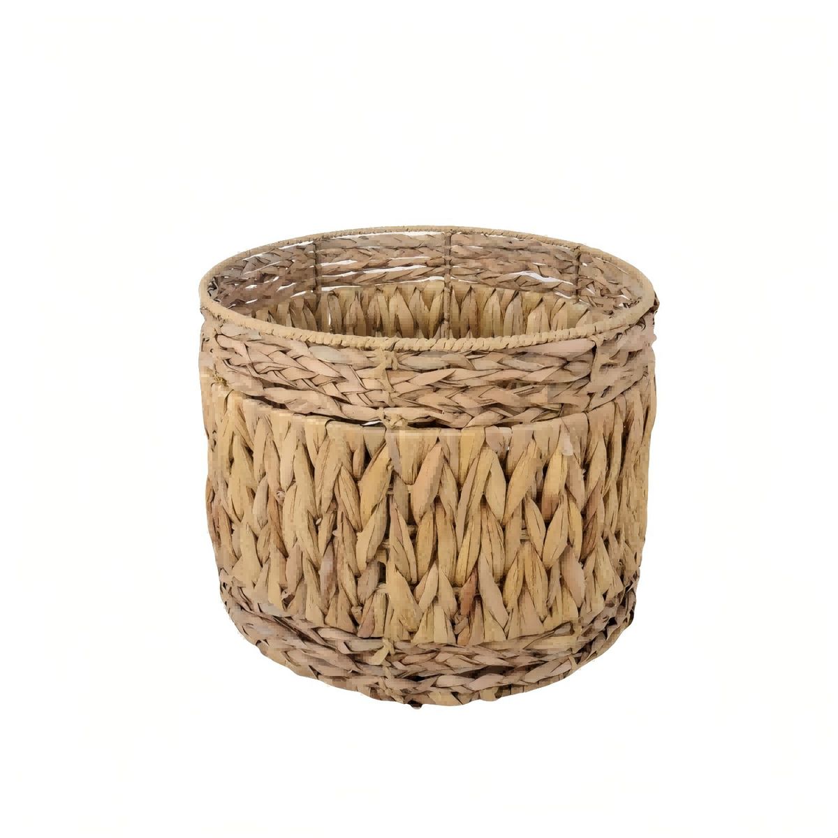 NEWTREE - Cesta de Mimbre Redonda Decorativa 25x27 cm - Organización y Estilo Natural