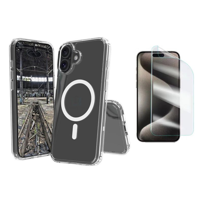 GENERICO - Carcasa Magnética y Protección de Hidrogel para iPhone 16 Plus