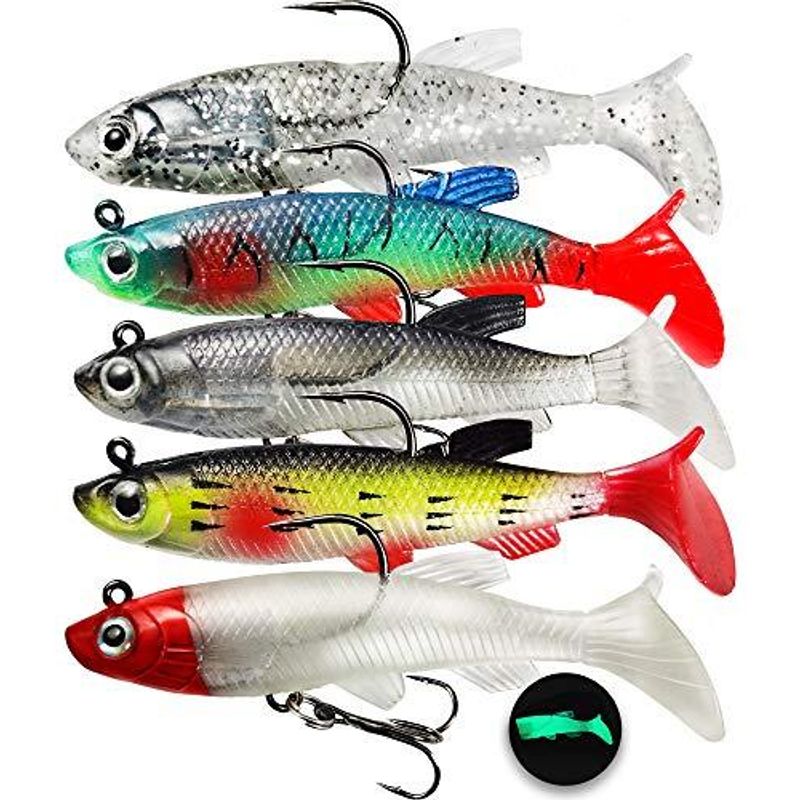 GENERICO - Señuelos Blandos para Pesca Jig Nadar para Trucha y Bajo