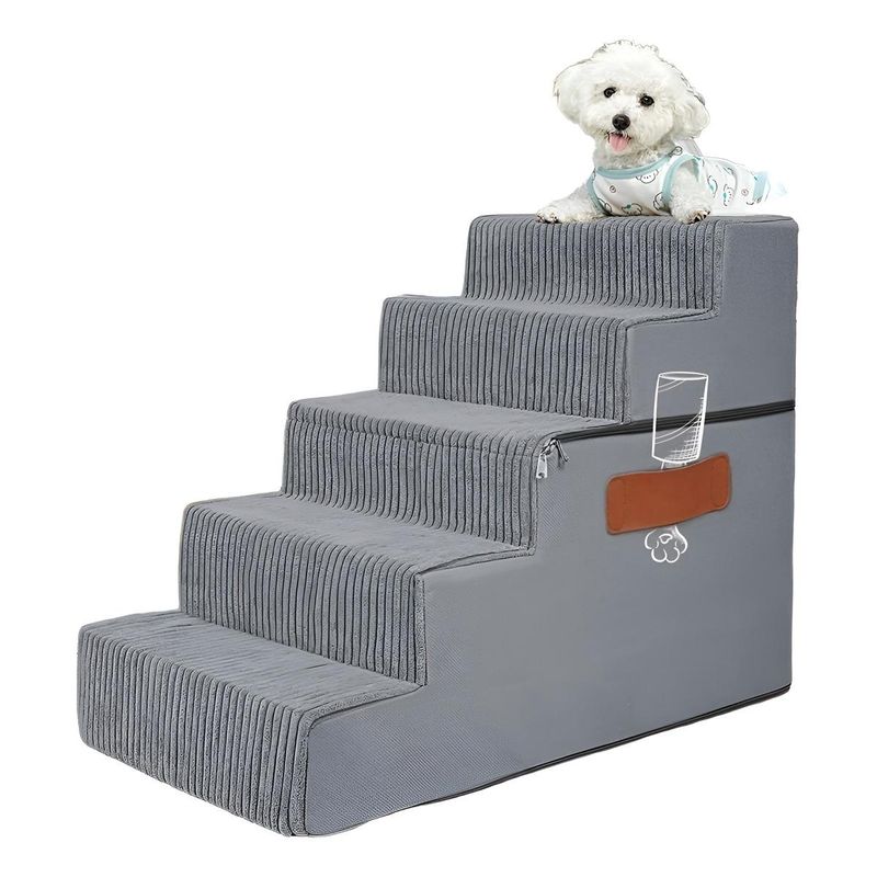 GENERICO - Escalera Ergonómica de 5 Peldaños para Mascotas Cansadas