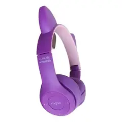 GENERICO - Audífonos Bluetooth Violeta Gato LED RGB para Música y Llamadas