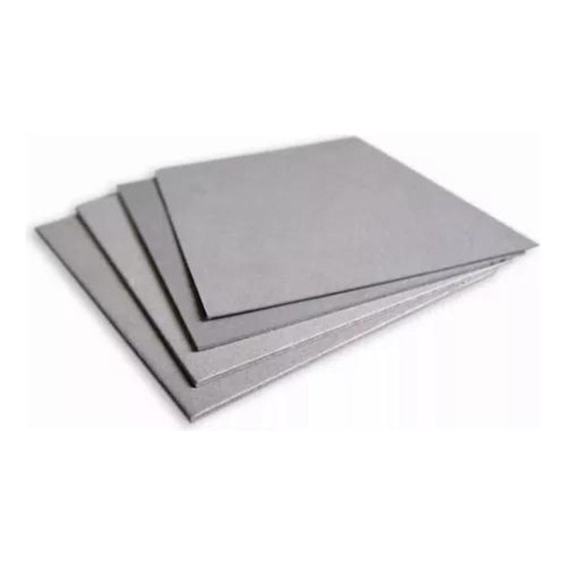 GENERICO - Pack de 5 Pliegos de Cartón Piedra Gris 54x77cm Mate