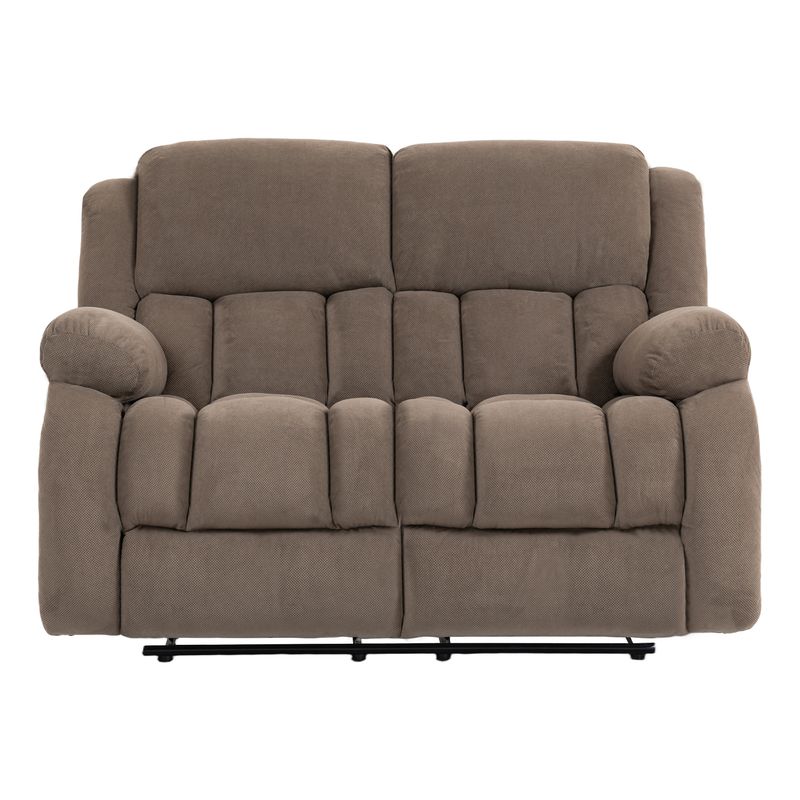 ELEMENT DESIGN - Berger 2 Cuerpos-Sofá Reclinable Tela Marrón