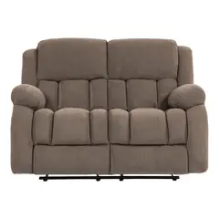 ELEMENT DESIGN - Berger 2 Cuerpos-Sofá Reclinable Tela Marrón