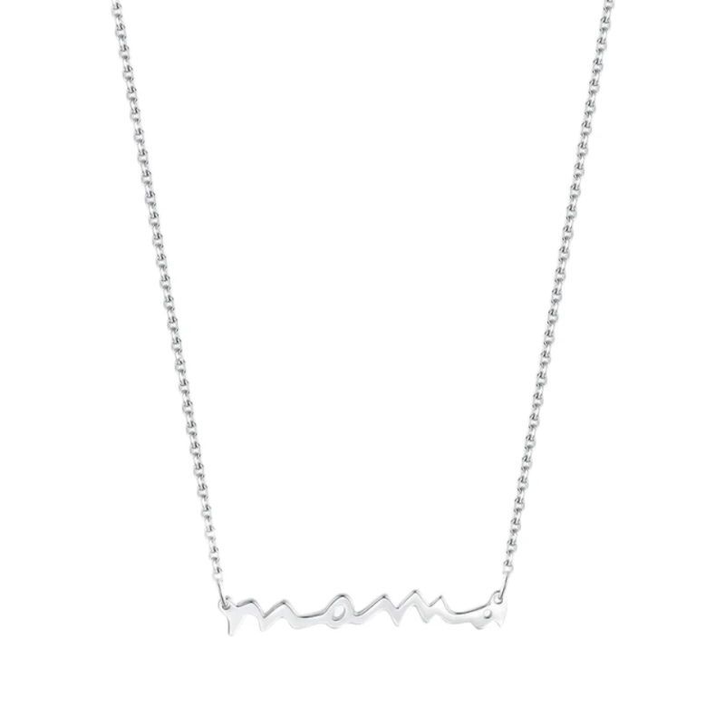 GENERICO - Collar Mama Cursiva Plata 925 Default Title