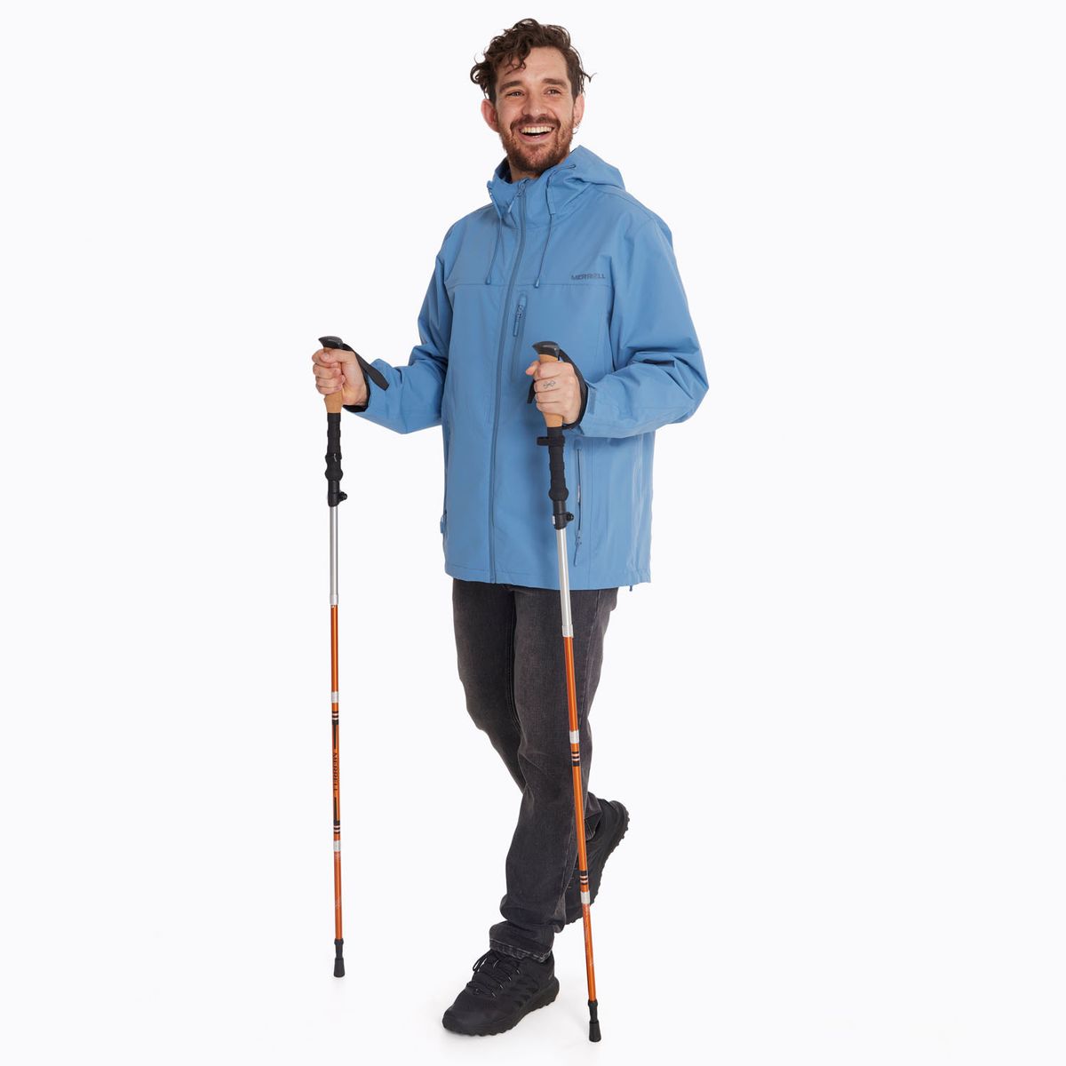 MERRELL - Bastón de Trekking Plegable Folding Trekking Naranjo MERRELL