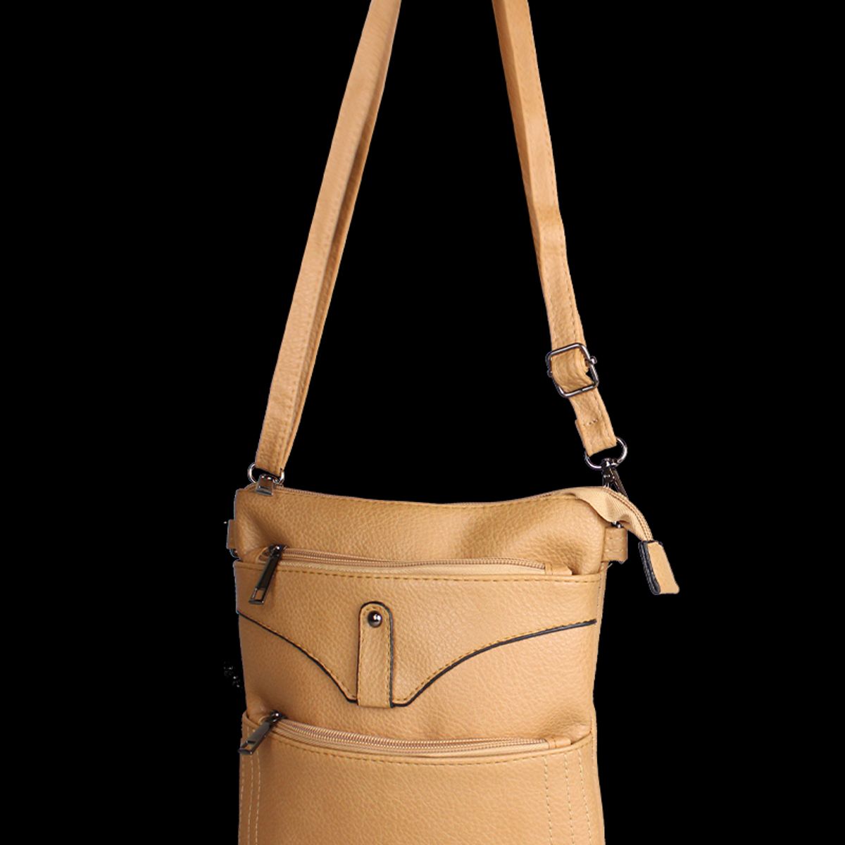 ANABELLA SACHI - Cartera bandolera Felicia camel Anabella Sachi