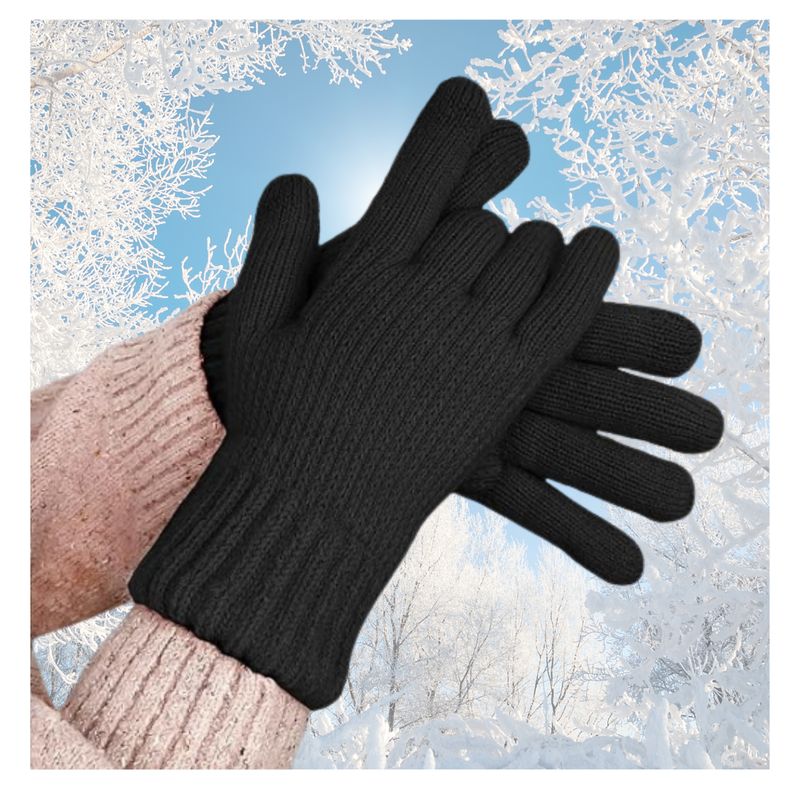 EKOL TACTICA MILITAR - Guantes De Lana Térmico Para El Clima Frío Con Chiporro