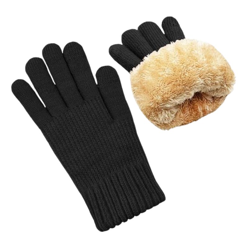 EKOL TACTICA MILITAR - Pack 3 Guantes De Lana Térmico Para El Clima Frío Con Chiporro