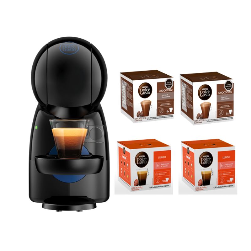 DOLCE GUSTO - Cafetera Dolce Gusto Piccolo XS + Cáps Lungo y Chococino