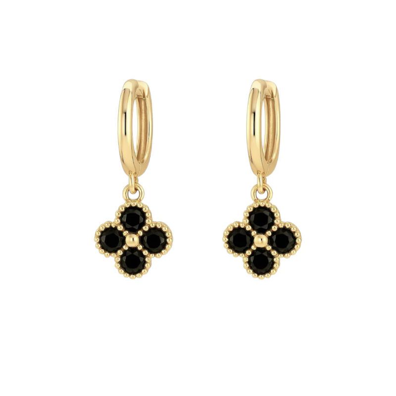 GENERICO - Aros Trébol Mini Clovers Negro Default Title