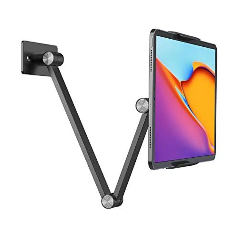 GENERICO - Soporte Pared para Tablet Ajustable y Giratorio 360°