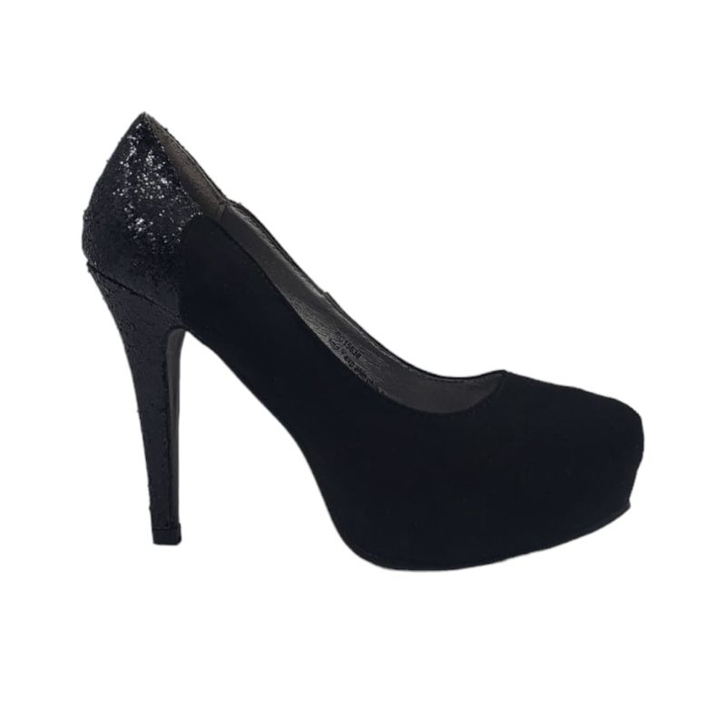 HERIEL - Zapato Negro Taco Mujer