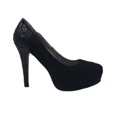 HERIEL - Zapato Negro Taco Mujer
