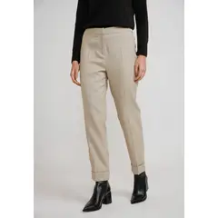 CANADIENNE - Pantalón Mujer Lana Arena