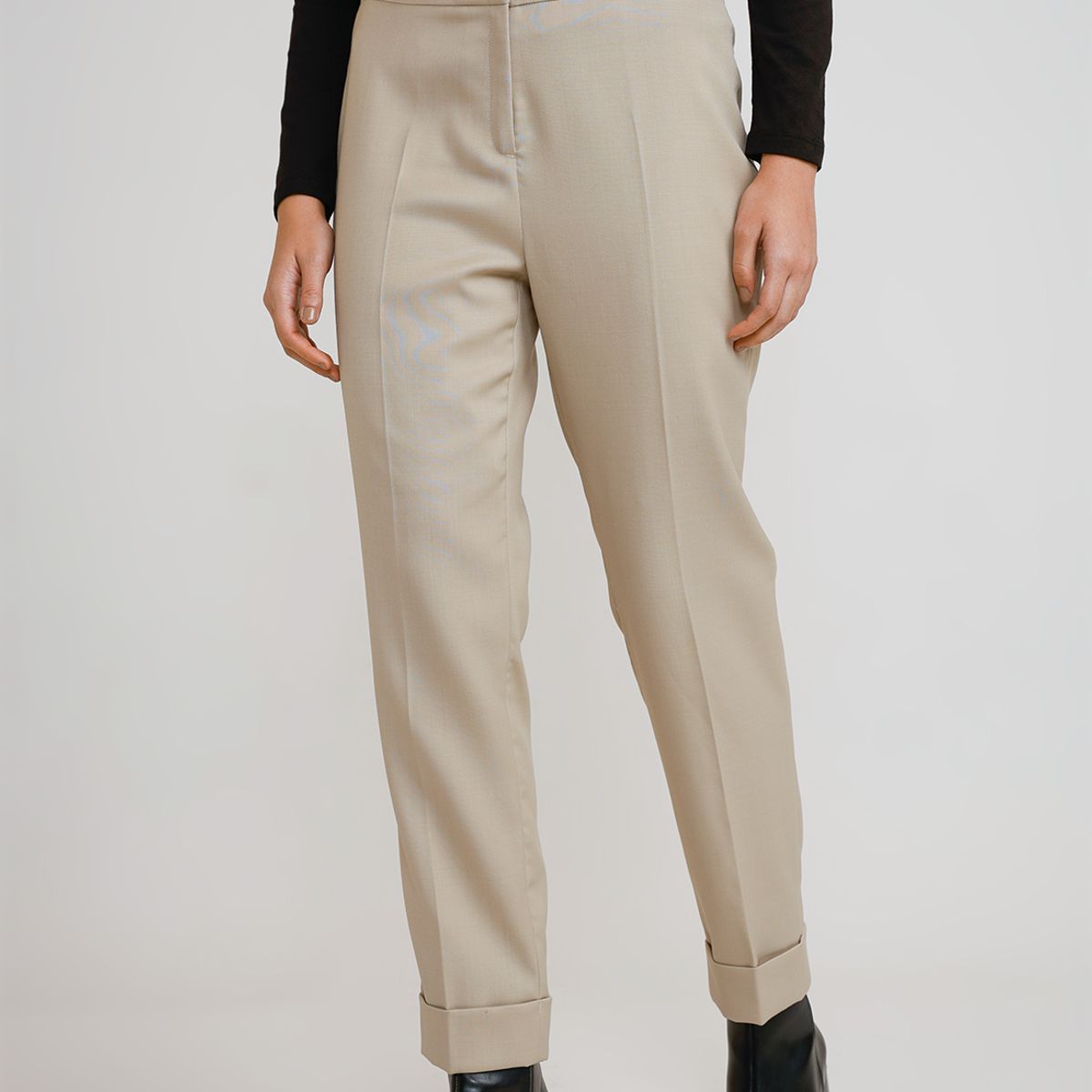 CANADIENNE - Pantalón Mujer Lana Arena