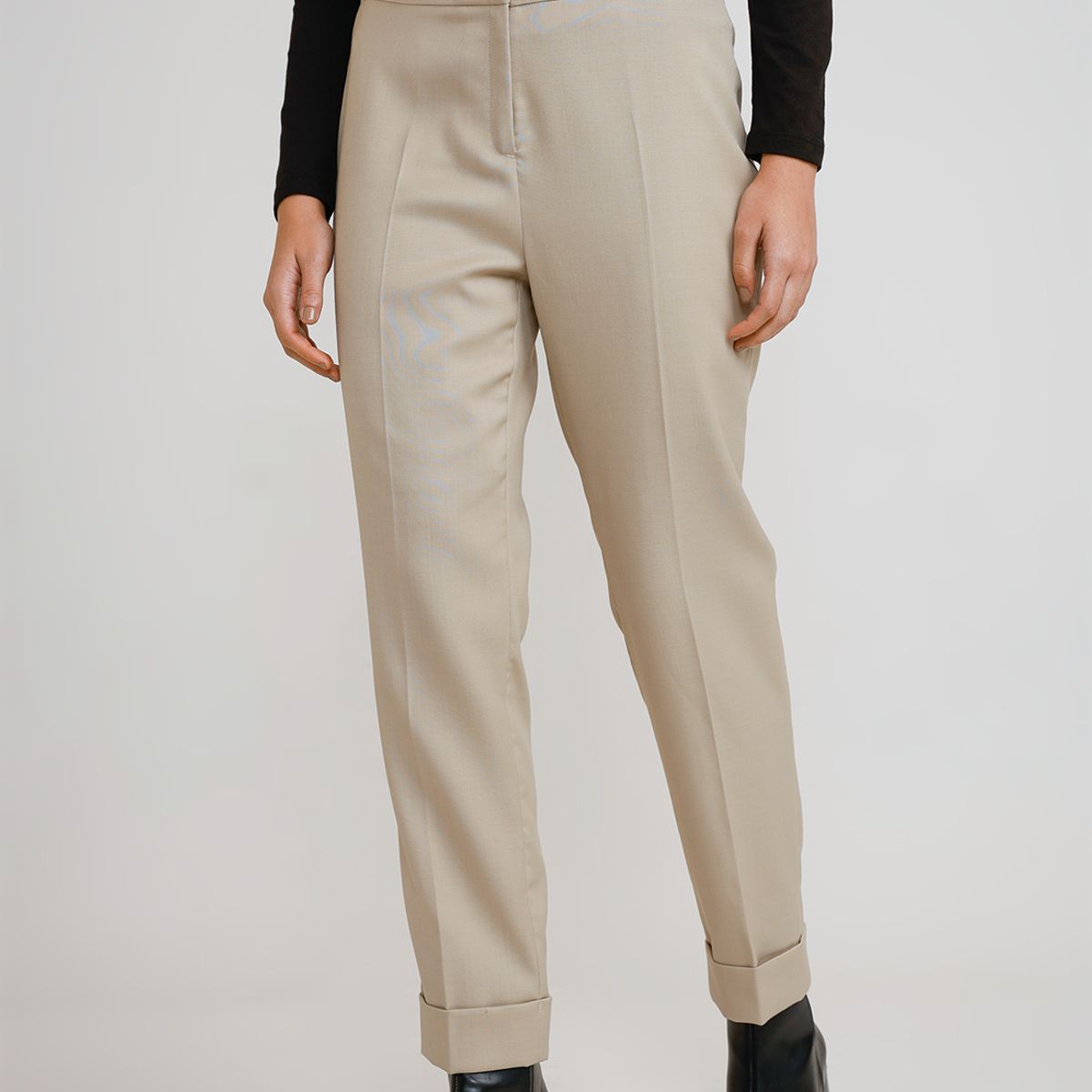 CANADIENNE - Pantalón Mujer Lana Arena