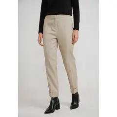 CANADIENNE - Pantalón Mujer Lana Arena