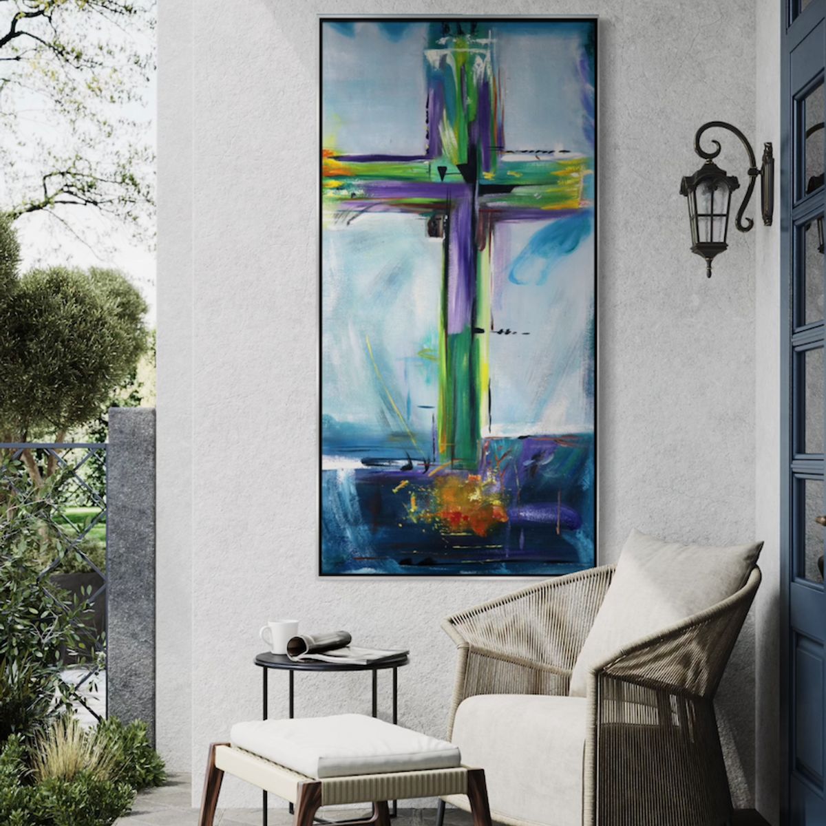 GENERICO - Cuadro decorativo abstracto 90 x 180