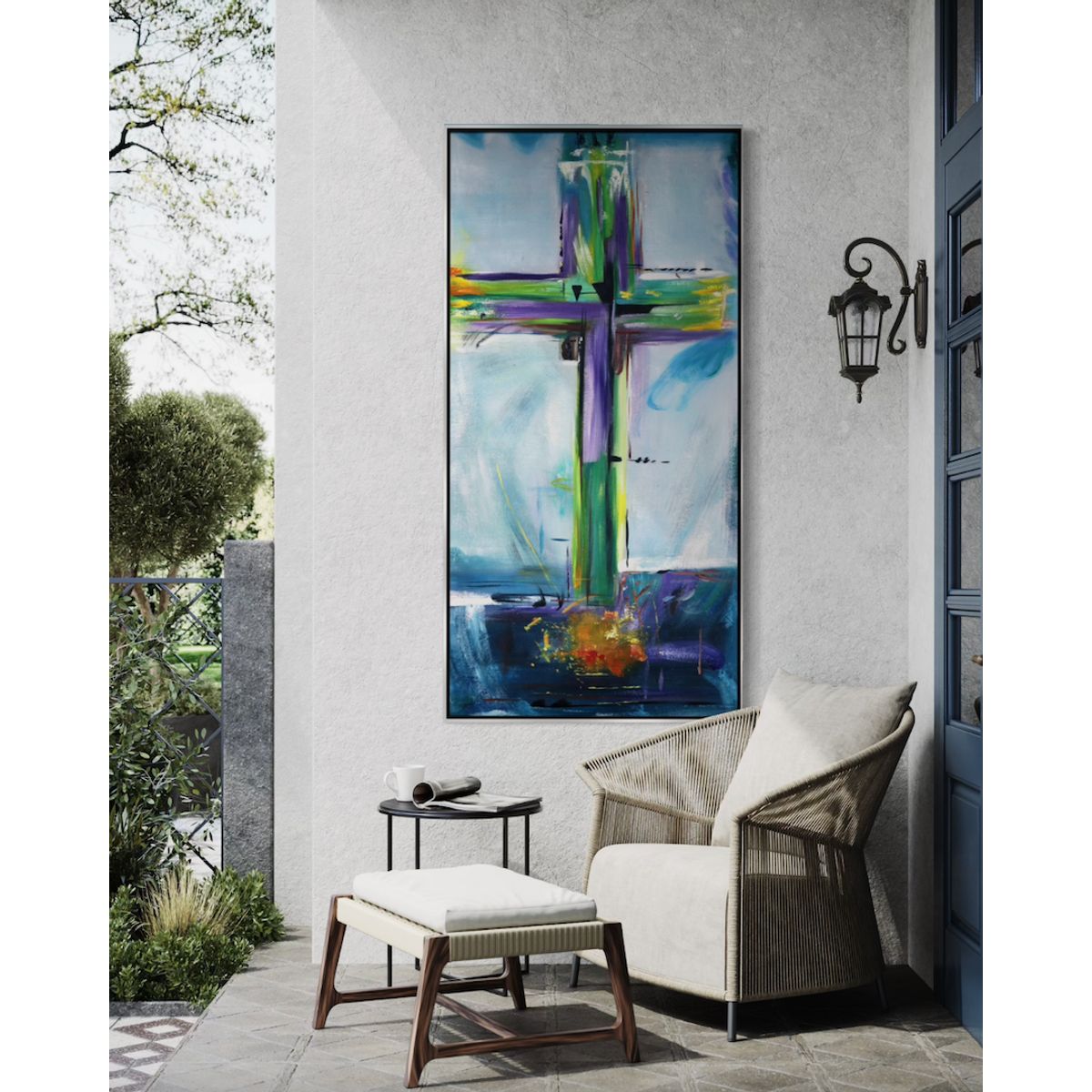 GENERICO - Cuadro decorativo abstracto 90 x 180