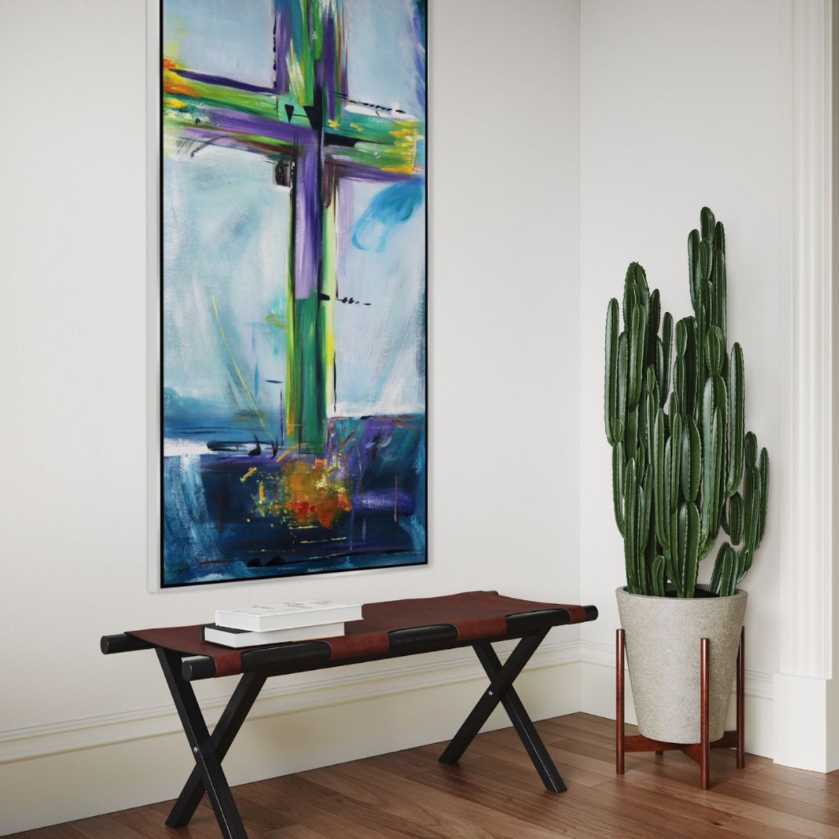 GENERICO - Cuadro decorativo abstracto 90 x 180