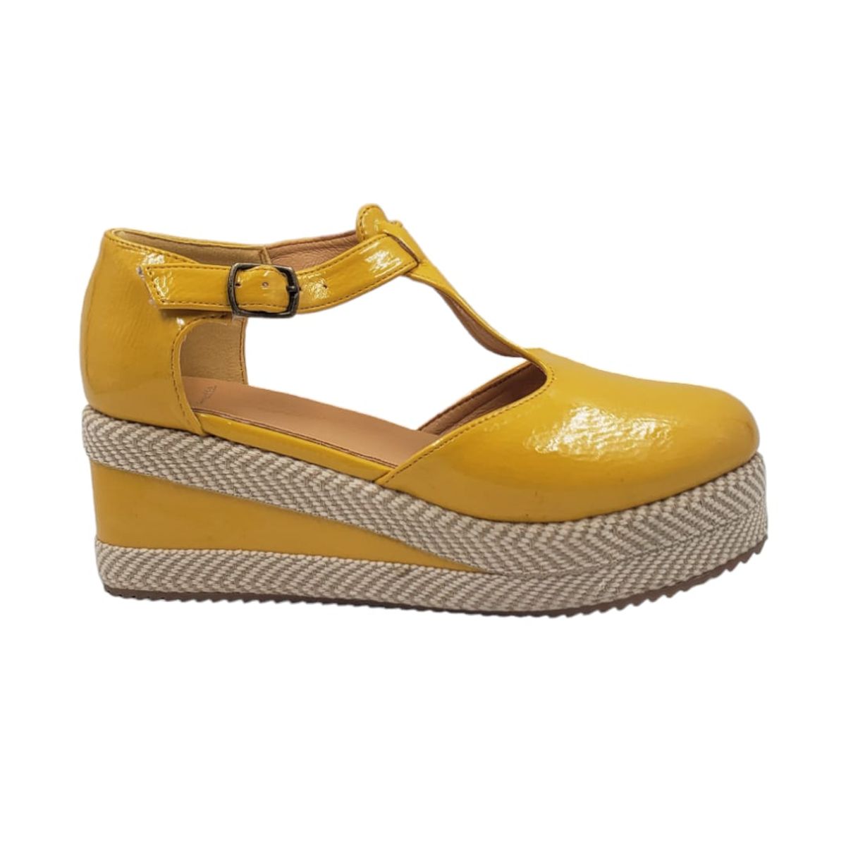 HERIEL - Zapato Panchita Amarillo Charol
