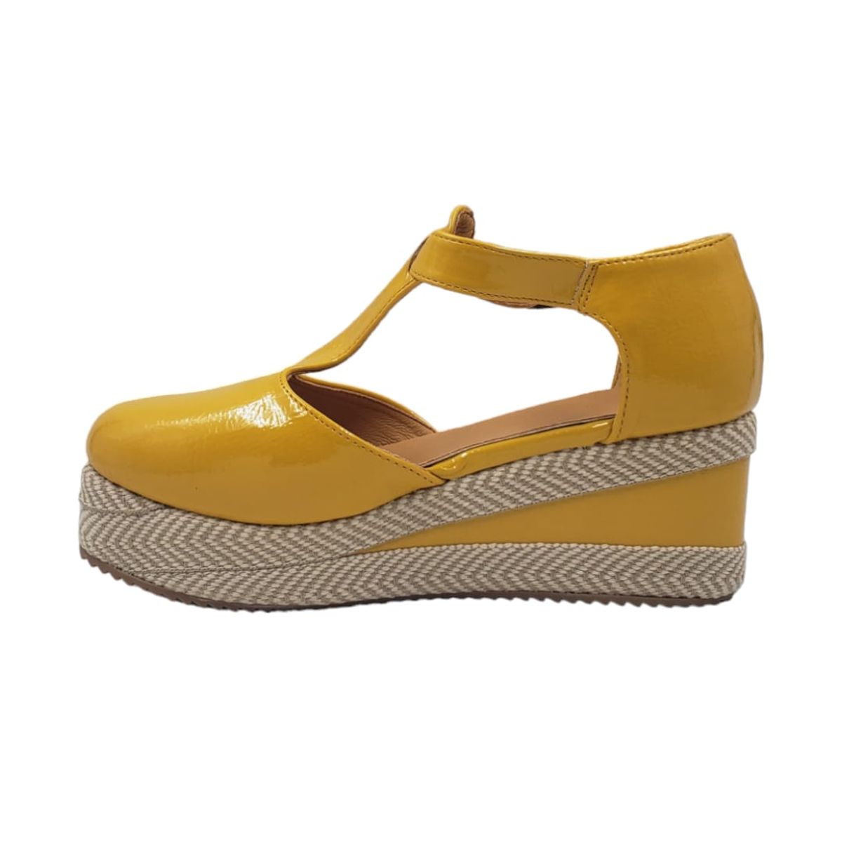 HERIEL - Zapato Panchita Amarillo Charol