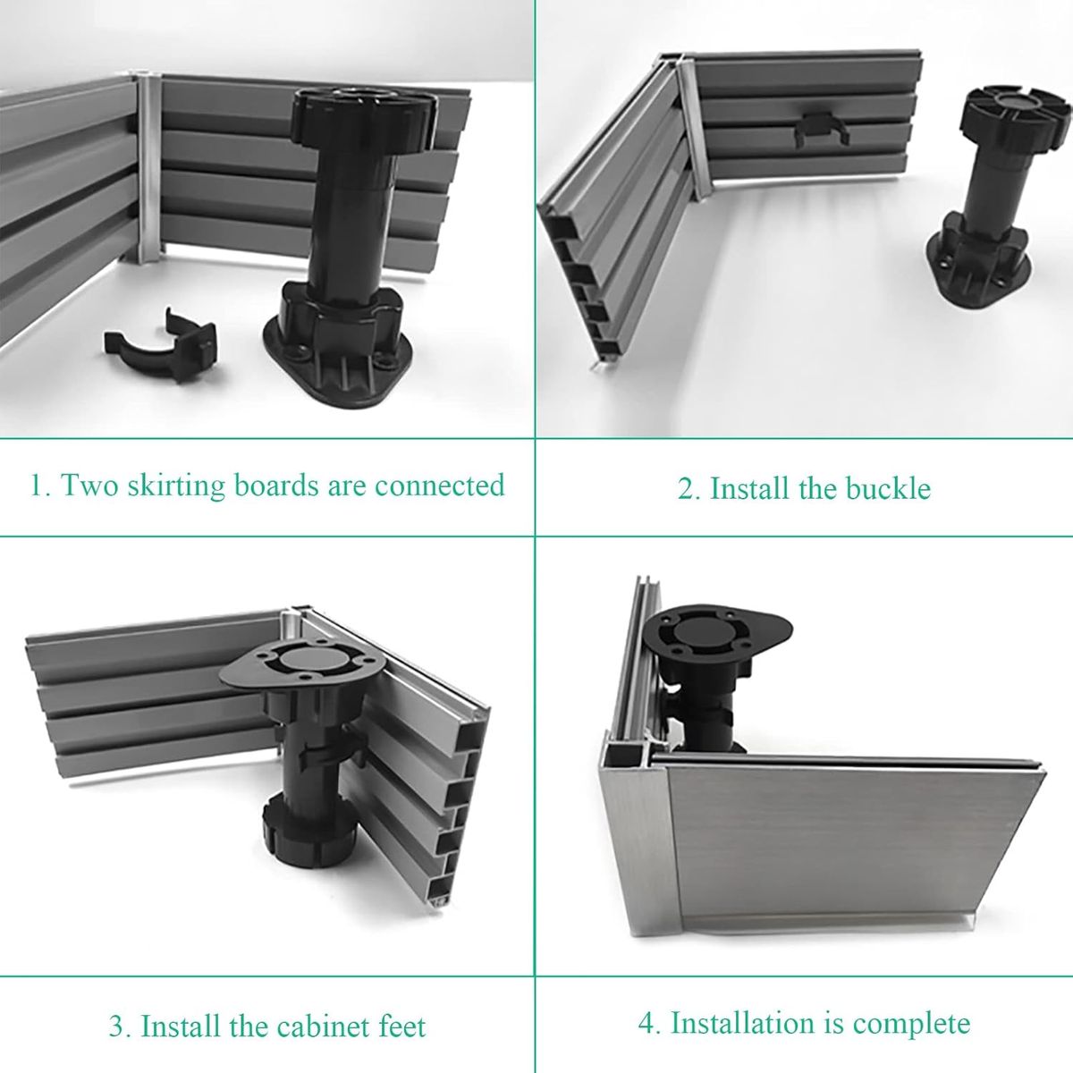 KUANGYE - Pata Regulable 100mm - 120mm Set De 16 Unidades
