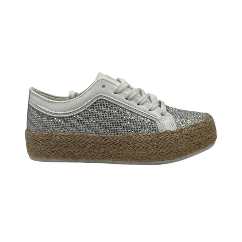 HERIEL - Zapatilla Blanca Plataforma Mujer