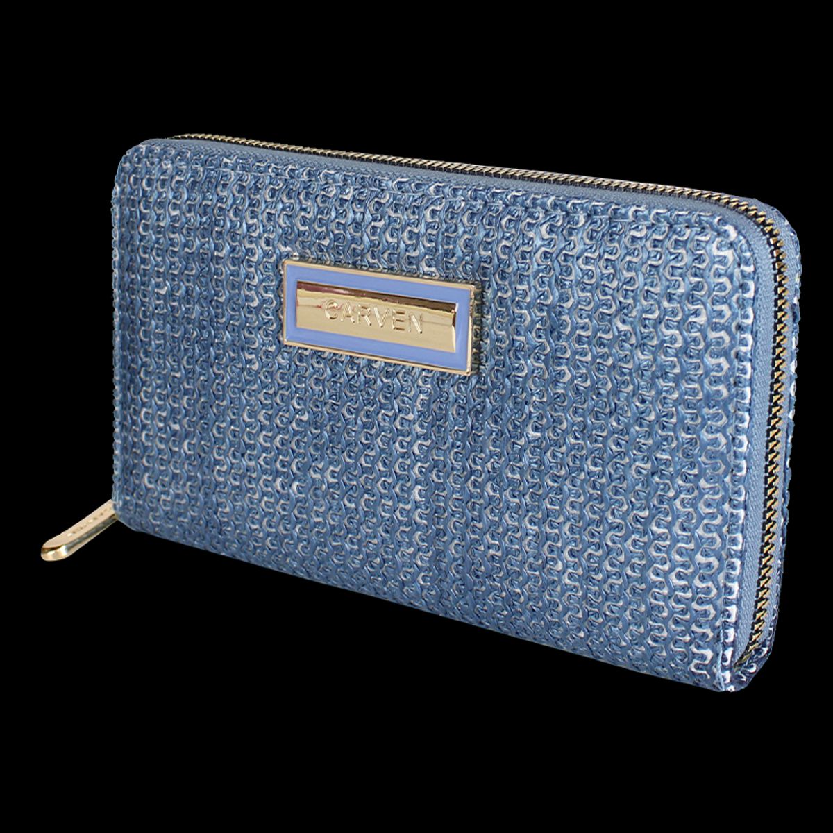 CARVEN - Billetera mujer Lidia celeste Carven Paris