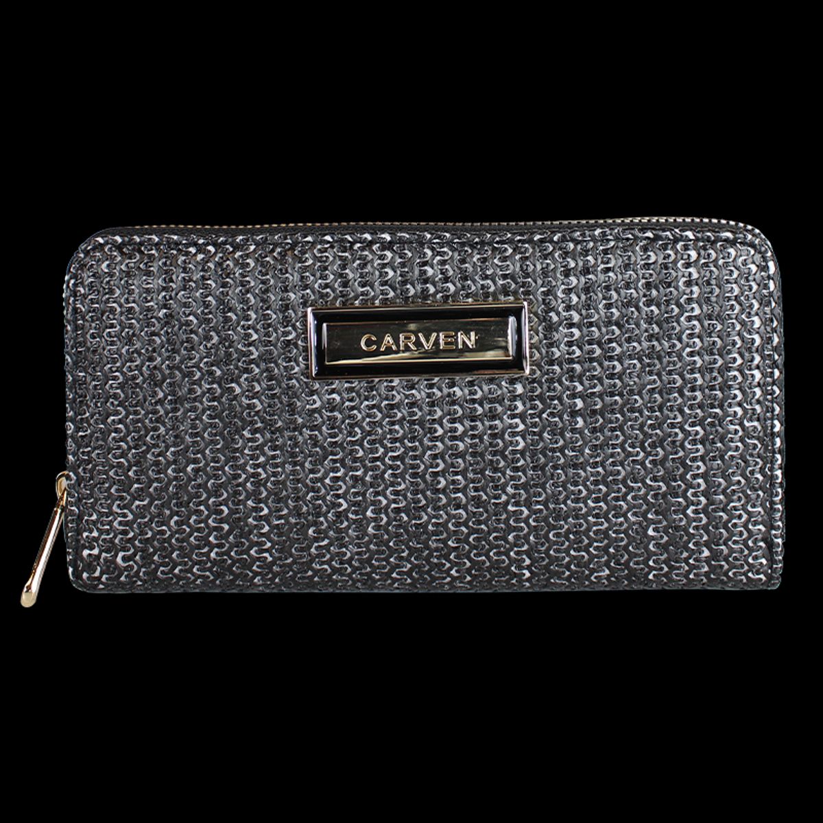 CARVEN - Billetera mujer Lidia negra Carven Paris