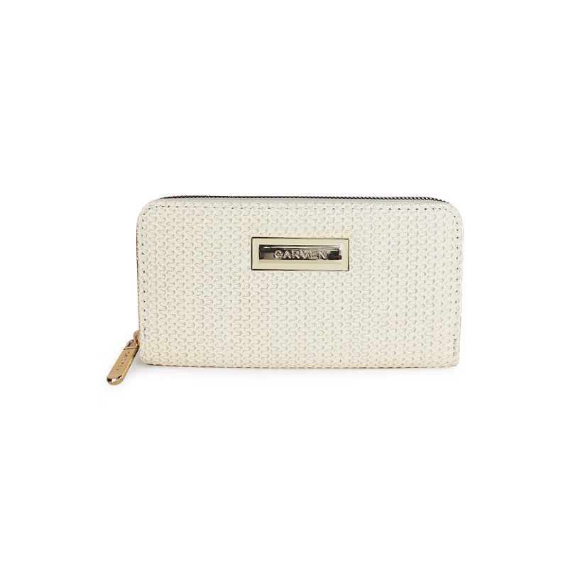 CARVEN - Billetera mujer Lidia beige Carven Paris