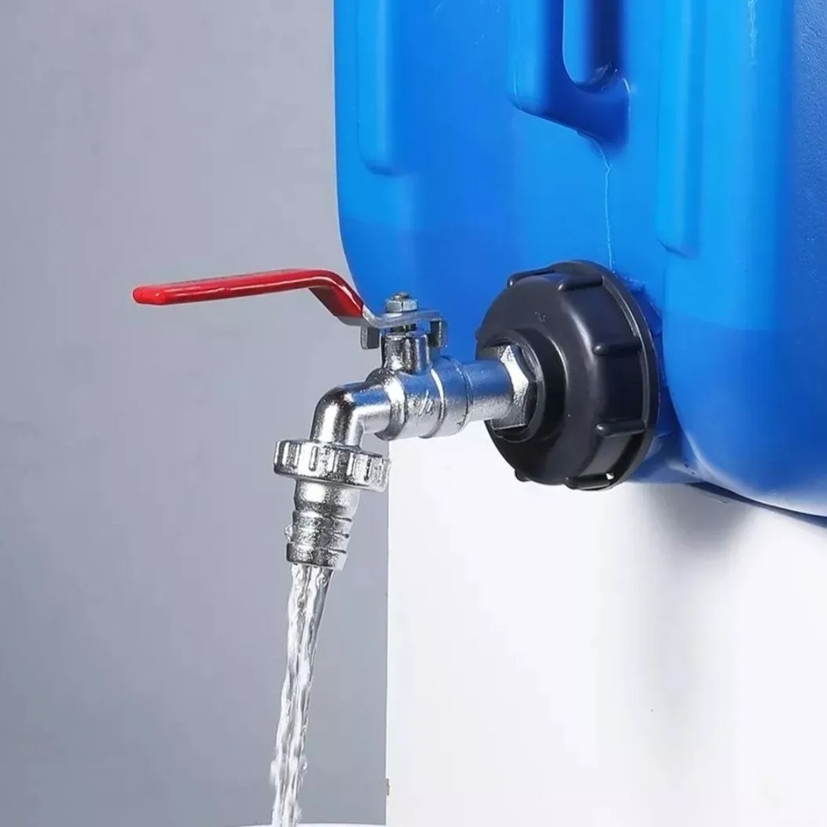 GENERICO - Pack Tapa Roscada S60x6 Tanque IBC + LLave 12 Pulgada