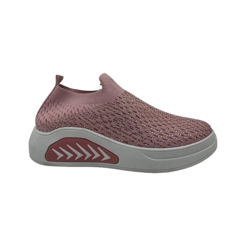 HERIEL - Zapatilla Rosa Brillos Mujer