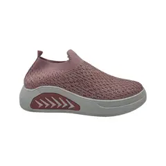HERIEL - Zapatilla Rosa Brillos Mujer