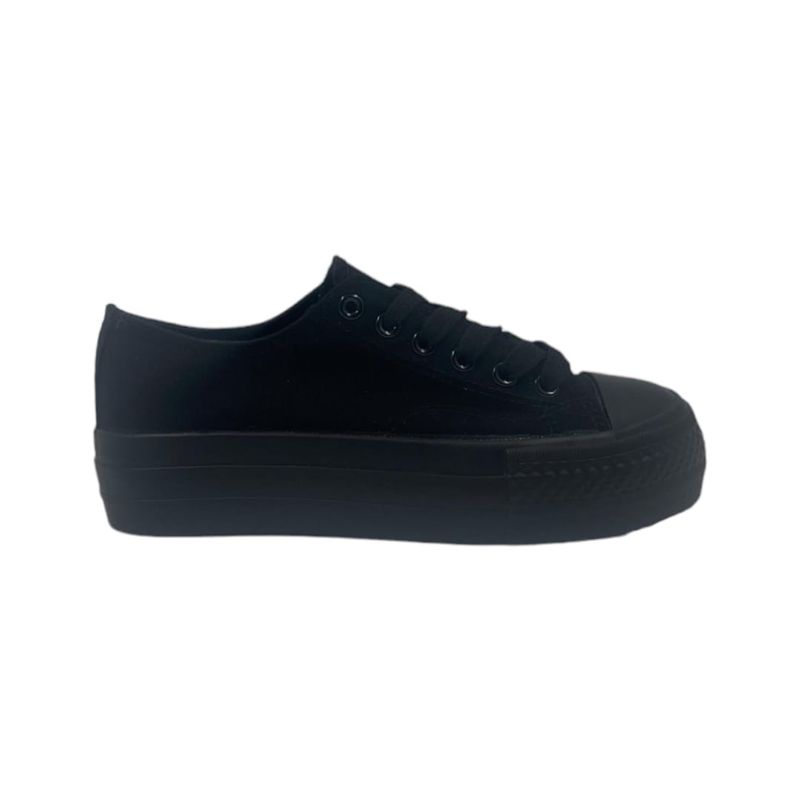 HERIEL - Zapatilla Negra Plataforma Mujer
