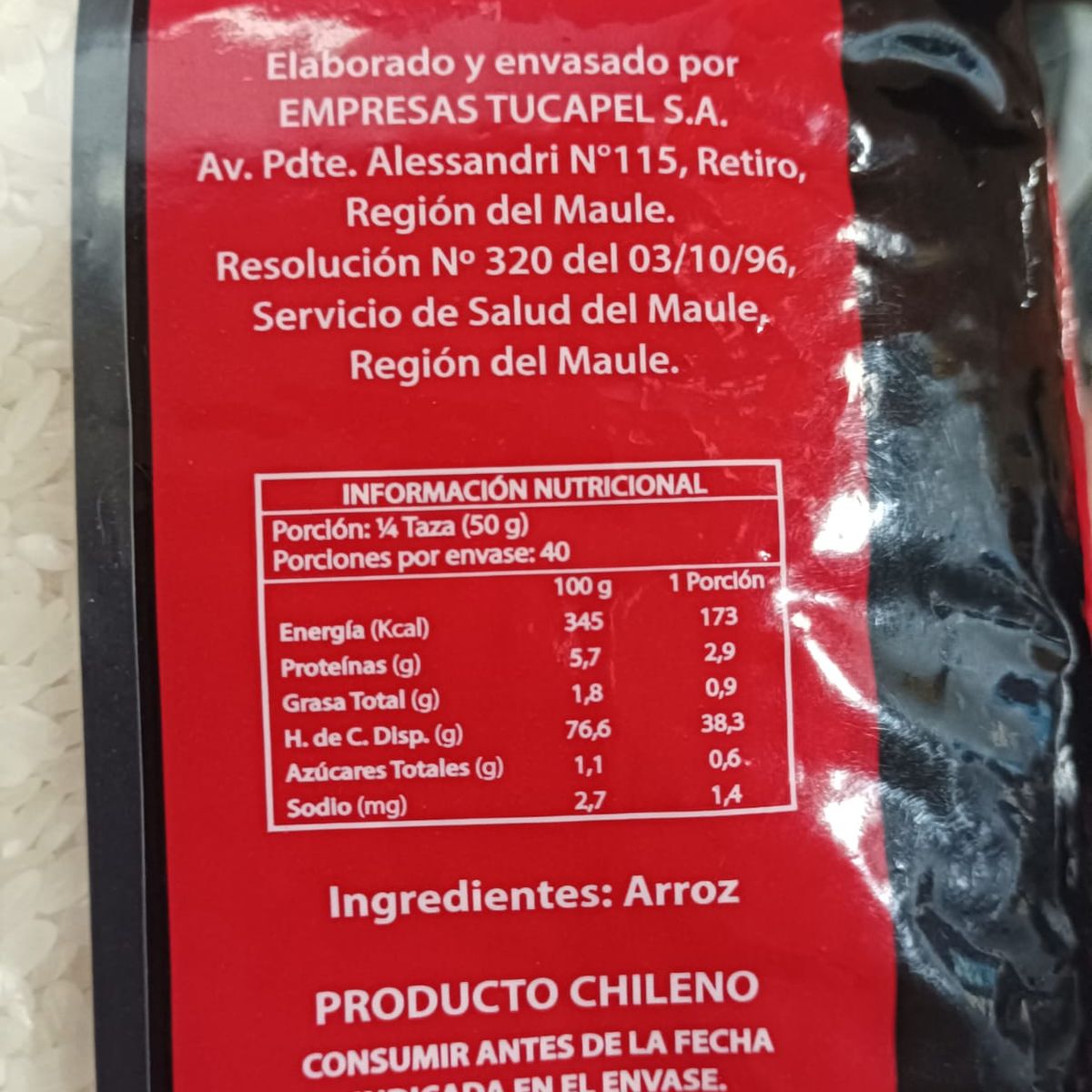 TUCAPEL - Arroz para sushi 2kg