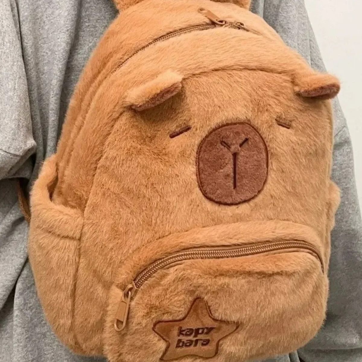 KUANGYE - Mochila De Felpa Capibara Regalo Tierno Kawaii