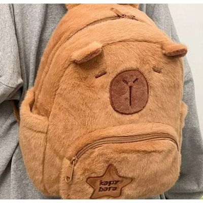 Imagen 2 del producto Mochila De Felpa Capibara Regalo Tierno Kawaii