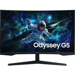 SAMSUNG - Monitor 32P G55C Odyssey G5 QHD 165Hz Gamer Curvo