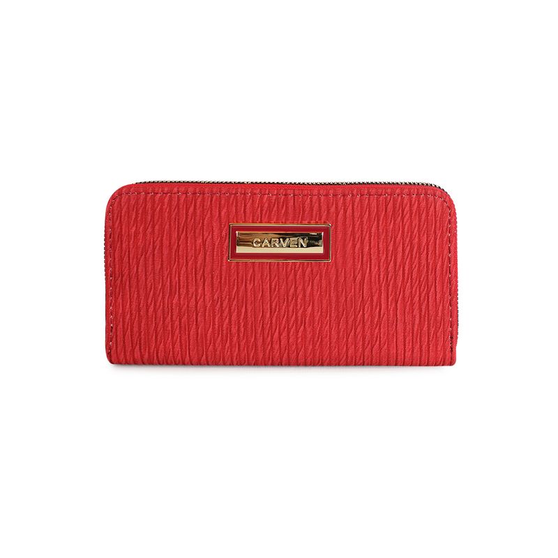 CARVEN - Billetera mujer Abby roja Carven