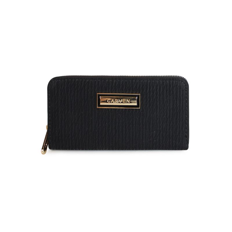 CARVEN - Billetera mujer Abby negra Carven