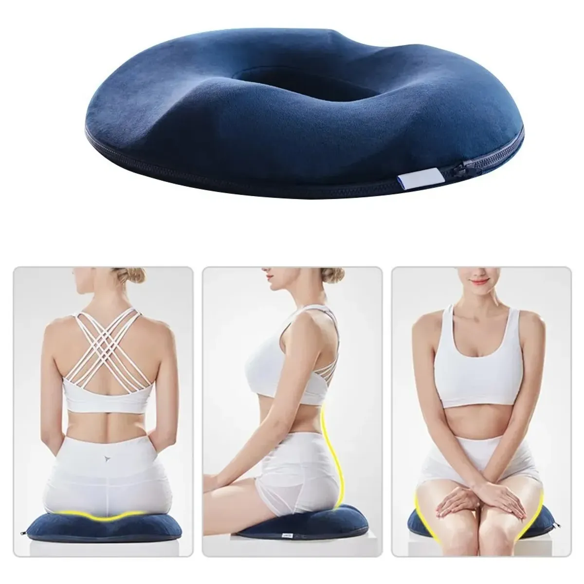 KUANGYE - Cojin Ortopedico Colchones Antiescaras Picaron Memoria +funda