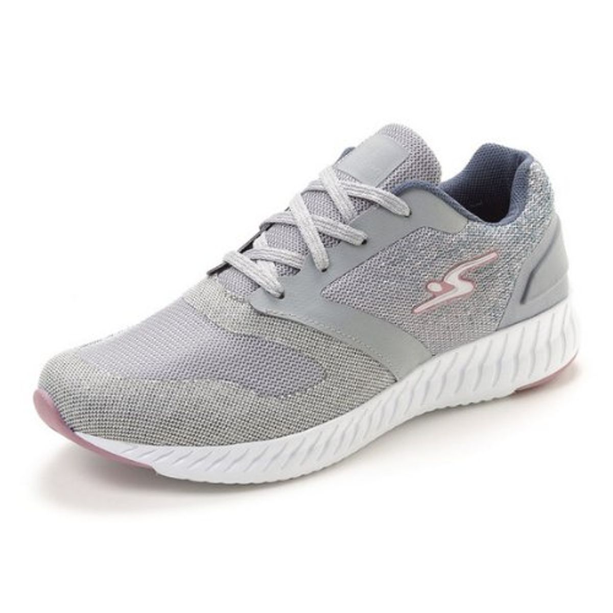 POZATINI - Zapatilla deportiva mujer Gris Rosa 8806