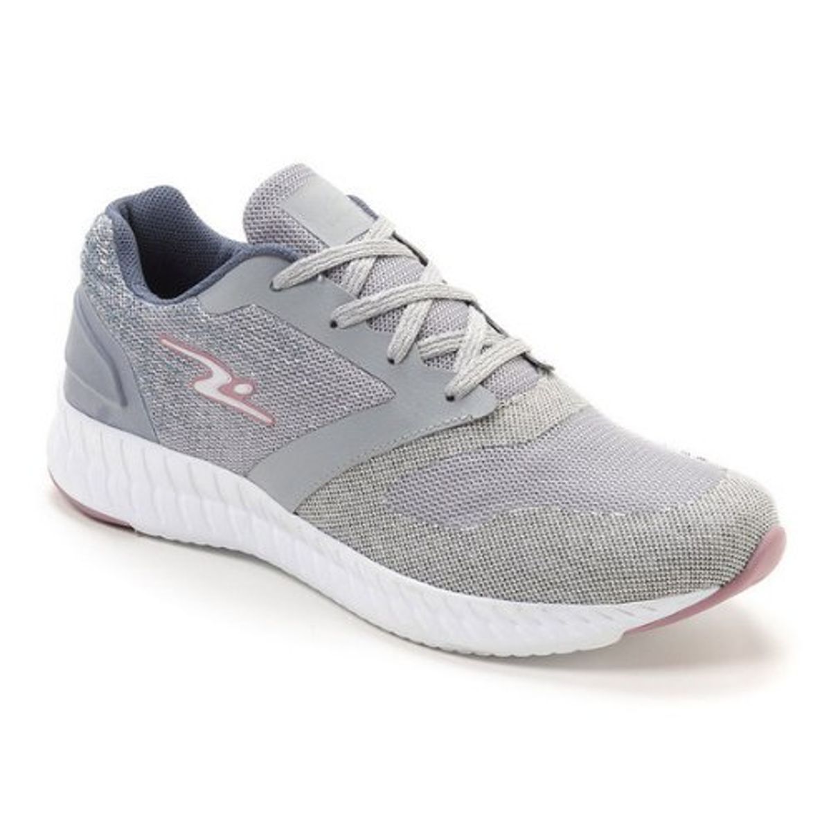 POZATINI - Zapatilla deportiva mujer Gris Rosa 8806
